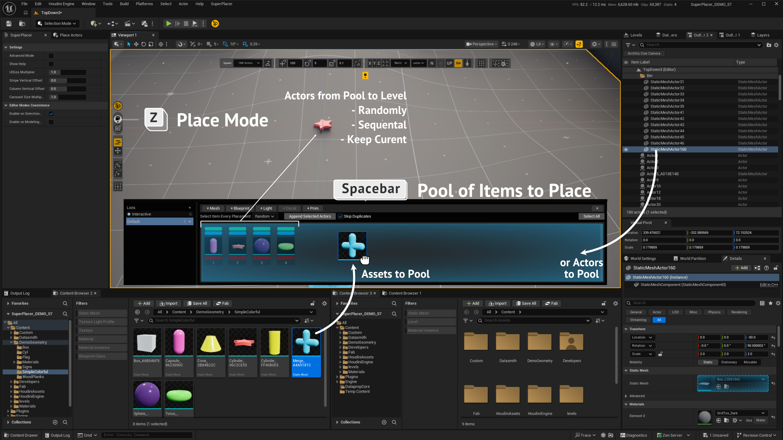 SuperPlacer Place Mode