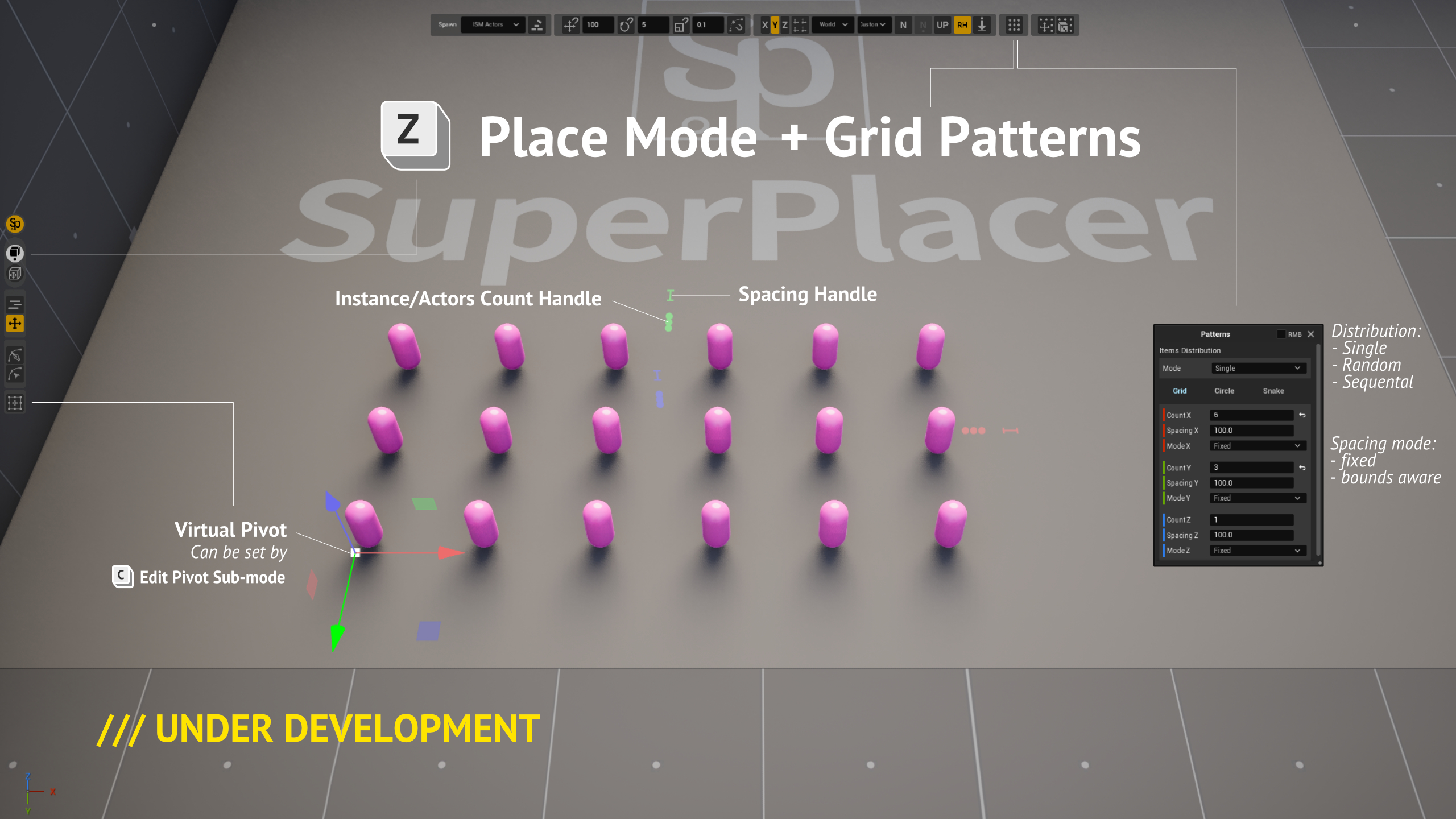 SuperPlacer Grid Pattern